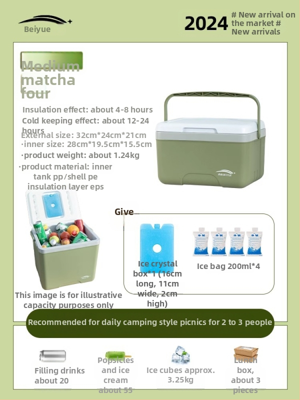 Beiyue izolovaný rybársky box, PE materiál, objem 12–20 L, prenosný