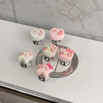 WC-tartozék – nyomógombos kialakítás hosszú körmökhöz – aranyos macskás dizájn