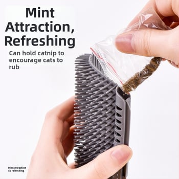 Catnip Corner Massage Tool για Γάτες – Πλαστικό Εργαλείο Γρατσουνίσματος, Αφαίρεση Τριχών και Ανακούφιση από Φαγούρα