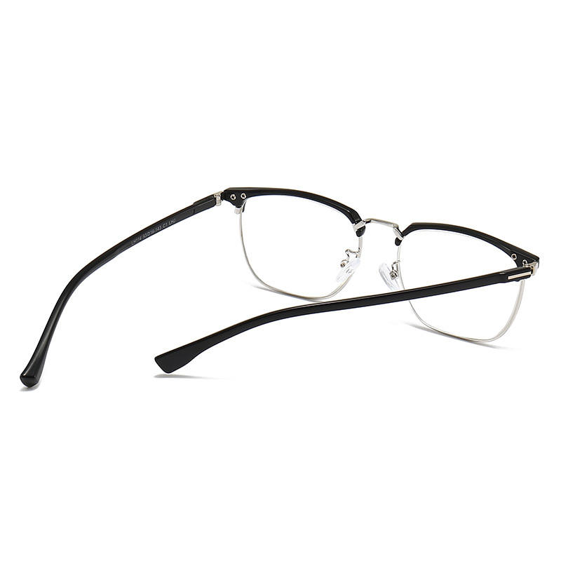 Olvasószemüveg TR fém kerettel, lencsék gyantából, anti-kékfény védelemmel, teljes keret, közeli látás támogatás