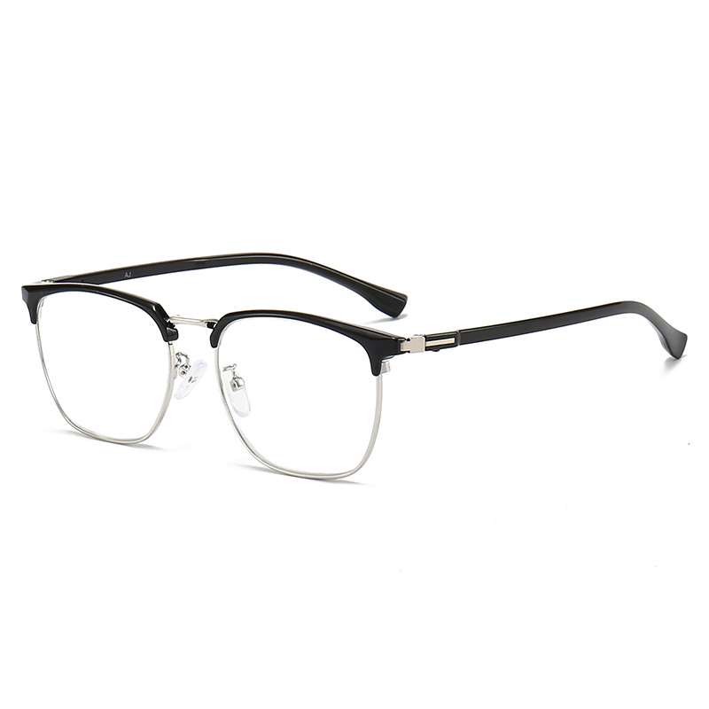 Olvasószemüveg TR fém kerettel, lencsék gyantából, anti-kékfény védelemmel, teljes keret, közeli látás támogatás