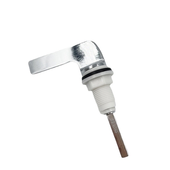 WC tartálykulcs, cinkötvözet, modern minimalist design, előoldali működtetés