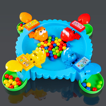 Kétfős asztali játék béka és gyöngyök, intellektuális puzzle gyerekeknek 4–6 évesek, műanyag