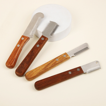 Terrier fajtákhoz készült deshedding kés, négyzetes fej, Márka: Egyéb, Anyag: Egyéb