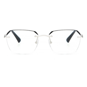 Anti-kékfényes olvasószemüveg keret nélküli, PC lencsékkel, felnőtteknek, fém karokkal, Taizhou eredet, 2024 tavasz megjelenés