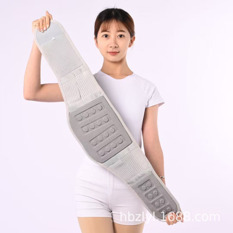 Melegítő mágneses derék támasztó öv felnőtteknek – sporthoz és ágyéki gerinc sérv esetén, poliszter