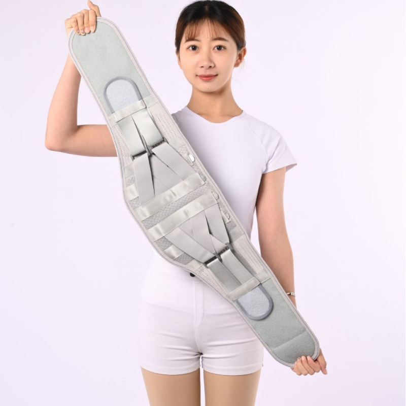 Melegítő mágneses derék támasztó öv felnőtteknek – sporthoz és ágyéki gerinc sérv esetén, poliszter