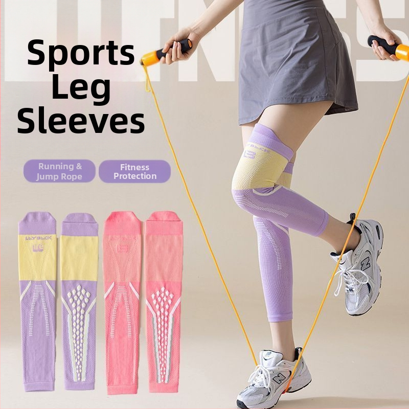 Dámske profesionálne kompresné ponožky na koleno pre vonkajšie fitnes a beh, tlmenie nárazov a odolná svalová kompresia na štíhle nohy (Model: Compression Knee Support H; Značka: Yilang Knitwear; Veková kategória: Dospelí; Sezóna: Jeseň 2025)