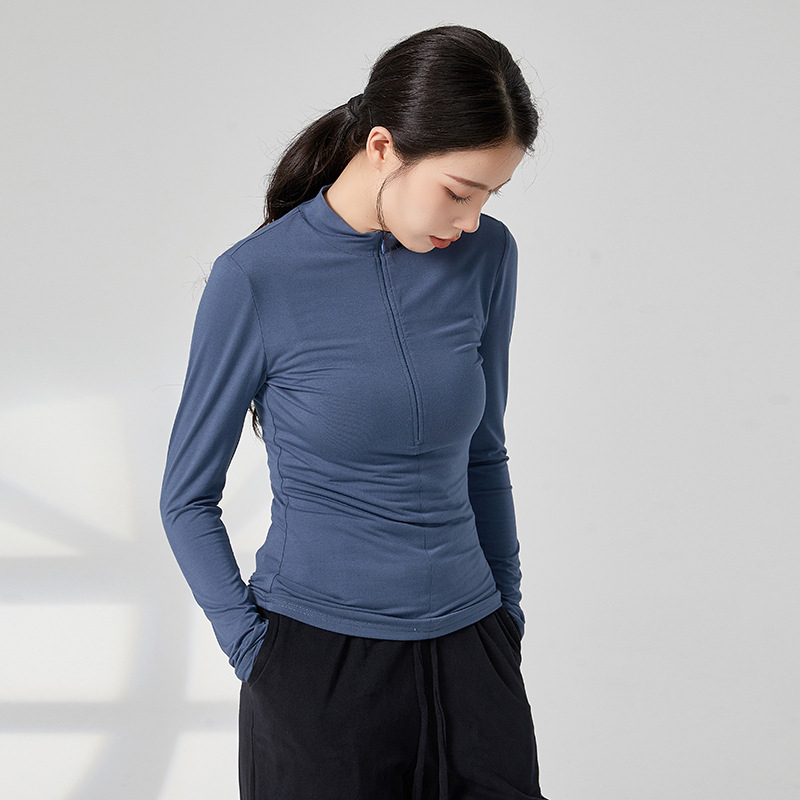 Modern tánc felső, hosszú ujjú, szorosra szabott, rayon modal anyag, viszkóz összetétel