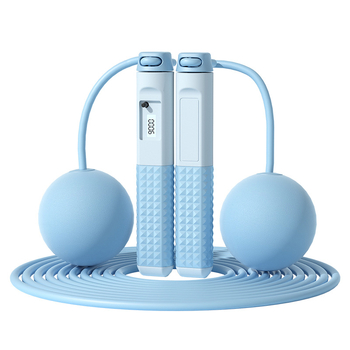 Fejlesztett súlyozott ugrókötél számolóval – kettős használat, ABS markolatok