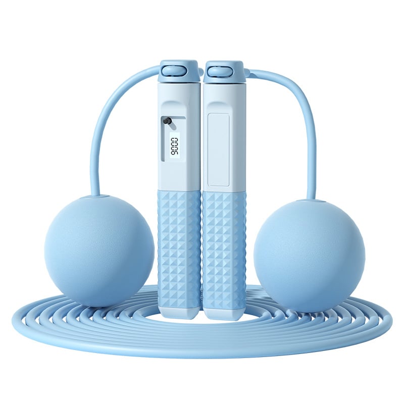 Fejlesztett súlyozott ugrókötél számolóval – kettős használat, ABS markolatok