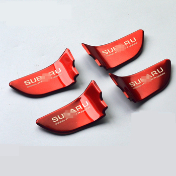 Rozsdamentes acél belső ajtó- és belső kilincs matricák Subaru XV, Outback, Legacy és Forester — Xidi car products