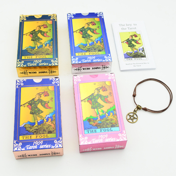 Tarot asztali játék kártyákkal, PVC anyagból, vízálló és kopásálló