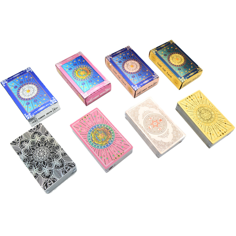 Tarot asztali játék kártyákkal, PVC anyagból, vízálló és kopásálló