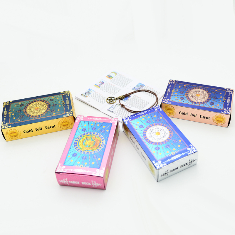 Tarot asztali játék kártyákkal, PVC anyagból, vízálló és kopásálló