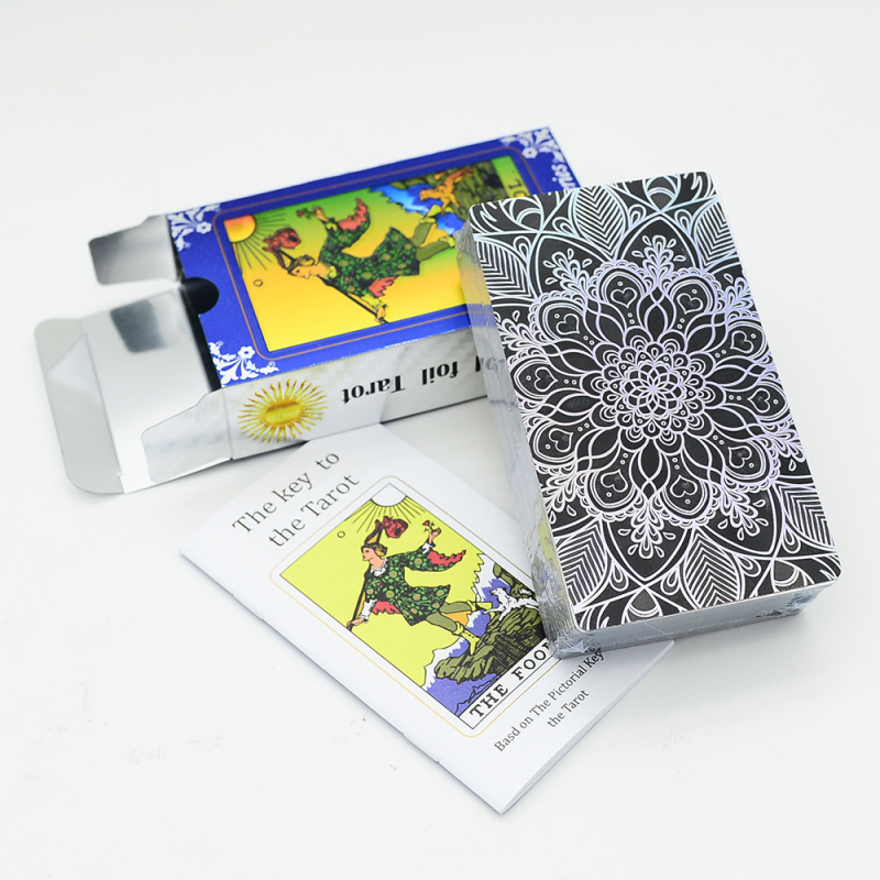 Tarot asztali játék kártyákkal, PVC anyagból, vízálló és kopásálló