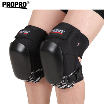 PROPRO Skateboard térdvédők – PE műanyag külső héj + EVA, felnőttek, térdvédelem