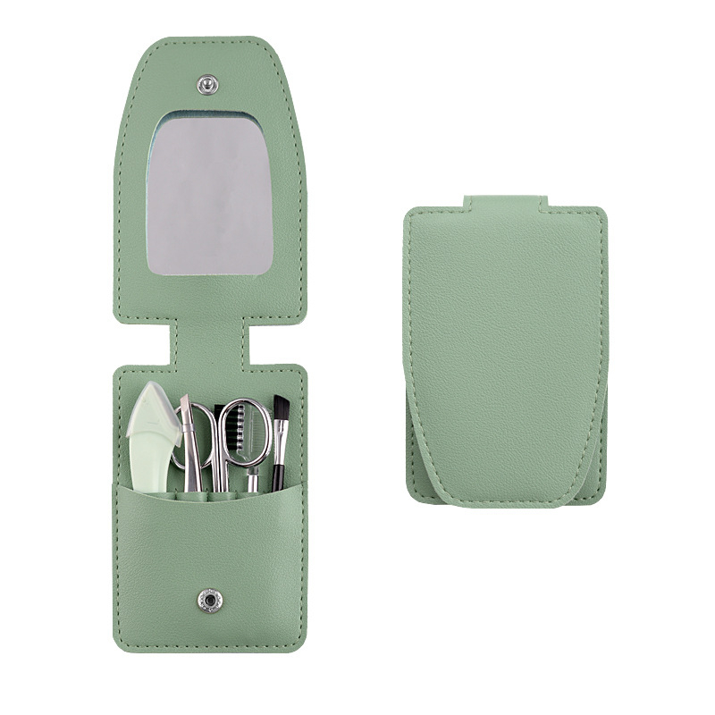 5 részes szemöldökápoló készlet – rozsdamentes acél eszközök, anti-scratch szemöldök borotva, szemöldök csipesz és olló kezdők számára