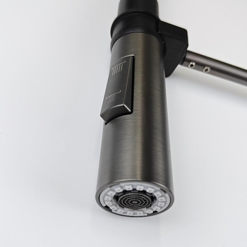 Kihúzható konyhai csaptelep, 304 rozsdamentes acélból, kerámia patronos szelep, 1/2in bemenet, 0-90°C