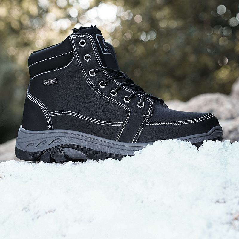 Téli Martin csizma - PU felső rész, gumírozott talp, EVA talpbetét, rövid plüss bélés