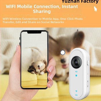 Palcová kamera pre domáce zvieratá, model P3, 2 MP senzor, ABS telo, 3-hodinová batéria, vonkajšia prenosná s vodotesnou silikónovou ochranou