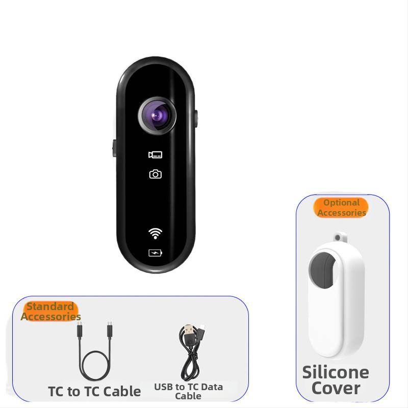 Palcová kamera pre domáce zvieratá, model P3, 2 MP senzor, ABS telo, 3-hodinová batéria, vonkajšia prenosná s vodotesnou silikónovou ochranou