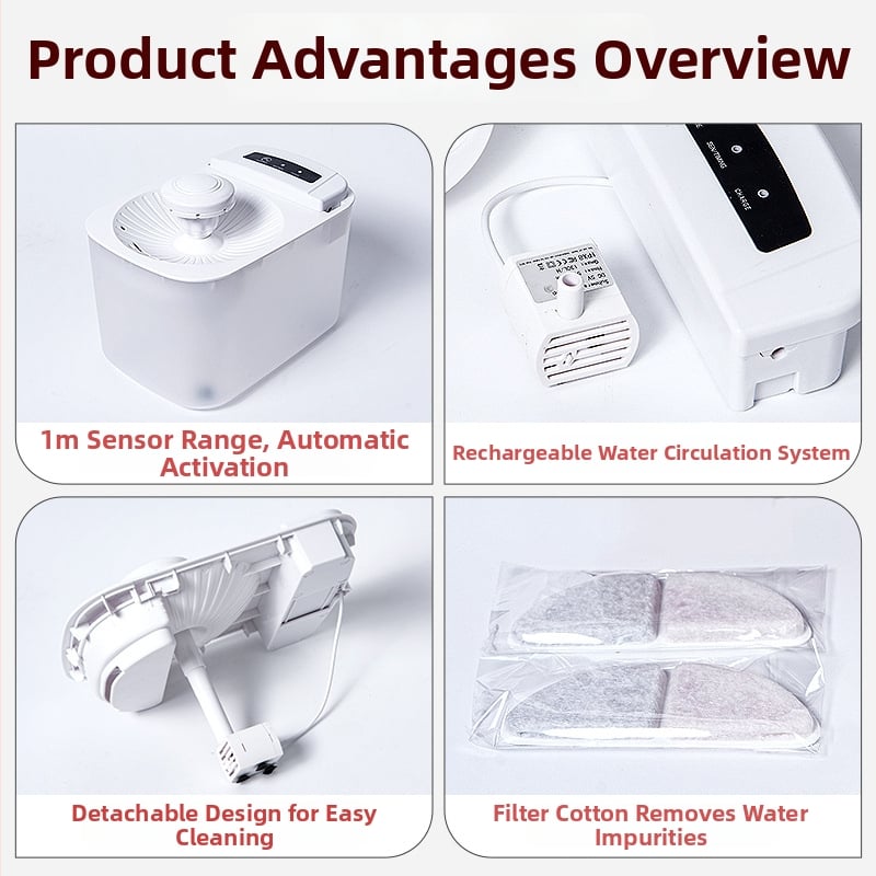 Δοχείο πόσιμου νερού για κατοικίδια, μοντέλο Eg-618, αποσπώμενο, βάρος 950 g, κατάλληλο για γάτες και σκύλους