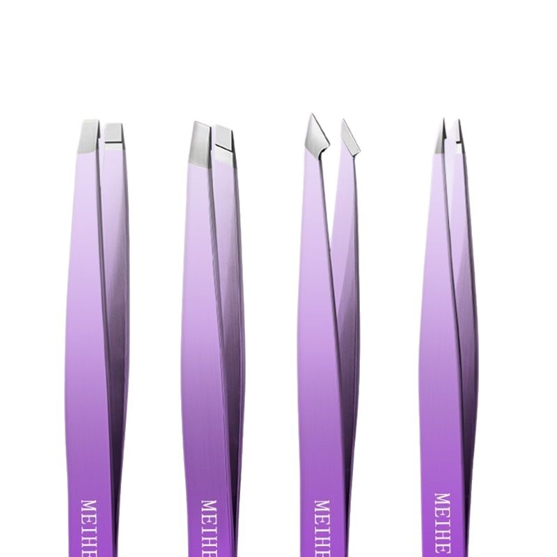 Orvosi minőségű pattanás-tűcsipesz a fekete pöttyök eltávolításához, rozsdamentes acélból, Charming márka, termékkód Meihai hb-gradient purple 4-piece set, szempilla göndörítő, 3 éves lejárati idő