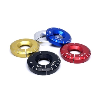 Audi belső kiegészítők: világító gyújtógyűrű és kulcslyuk díszítés A1/A3/Q3/Q2L/TT modellekhez, fém, testreszabás elérhető