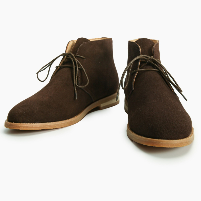 Férfi Martin csizmák — felső része valódi bőr, gumitalp, lélegző, 3–5 cm-es evázott sarok, brit stílus