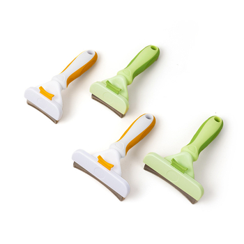 Macska- és kutyaszőr eltávolító fésű, csomózás és szőrzet ritkítása elleni, ABS-TPR rozsdamentes acélból, modell Kfk607