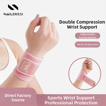 Sportos csuklópánt – csuklóvédő és támogatás felnőtteknek, teniszhez és futáshoz, poliészter – Nelix