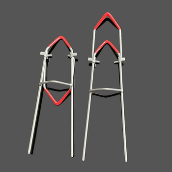 Vasból készült földre süllyeszthető tartó tengeri horgászathoz – kézi és tengeri rúdhoz, vasból