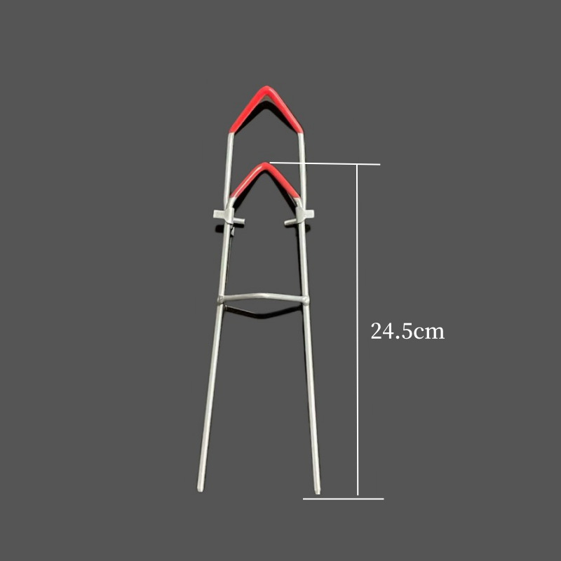 Vasból készült földre süllyeszthető tartó tengeri horgászathoz – kézi és tengeri rúdhoz, vasból