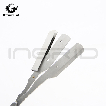 Ingrid rozsdamentes acél szerszám tartó hajápolási eszközökhöz, hordozható borbélyüzlet szervező, nettó tömeg 55 g, Guangzhou eredet, 48 darabos csomag