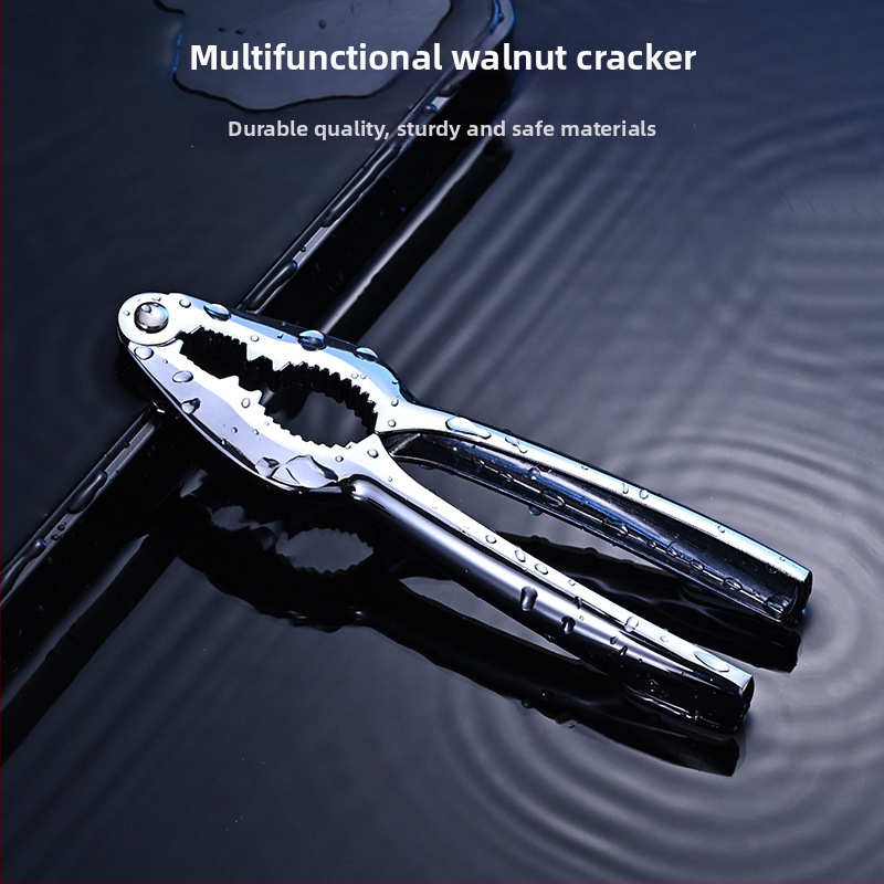 Anrun Viacúčelový louskáč zo zinku – odstraňovač šupiek na orechy, borovicové oriešky a pekany