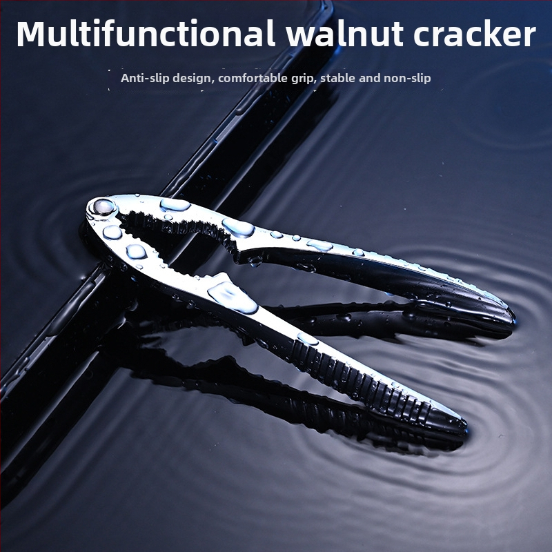 Anrun Viacúčelový louskáč zo zinku – odstraňovač šupiek na orechy, borovicové oriešky a pekany