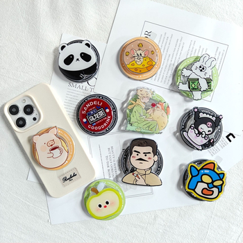 Telefonvédő MagSafe állvánnyal, átlátszó akril, 360° forgás (Modell 01; Testreszabás elérhető)