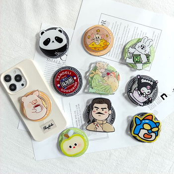 Telefonvédő MagSafe állvánnyal, átlátszó akril, 360° forgás (Modell 01; Testreszabás elérhető)