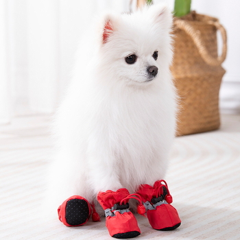 Kutyacipő puha talppal, poliészter anyag, csúszásmentes, lazább stílus, általános használat