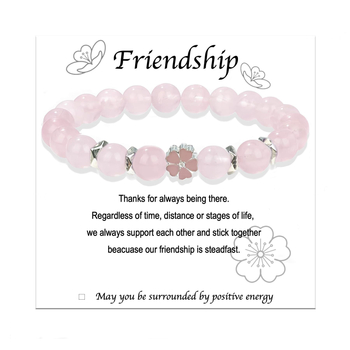 Mesterséges kristályból készült, rugalmas zsinóros állítható karkötő sakura virágmedállal (Anyaga: Mesterséges kristály; Kézműves; Uniszex; Eredet: Yiwu; Tavasz 2024)