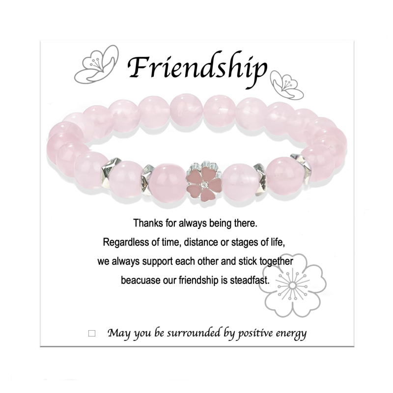 Mesterséges kristályból készült, rugalmas zsinóros állítható karkötő sakura virágmedállal (Anyaga: Mesterséges kristály; Kézműves; Uniszex; Eredet: Yiwu; Tavasz 2024)