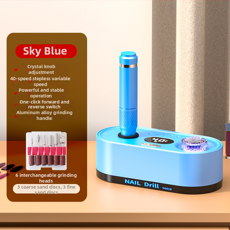 Körmök polírozó és eltávolító toll – 40000 RPM, újratölthető, Modell Yp-82676, Huikang OEM