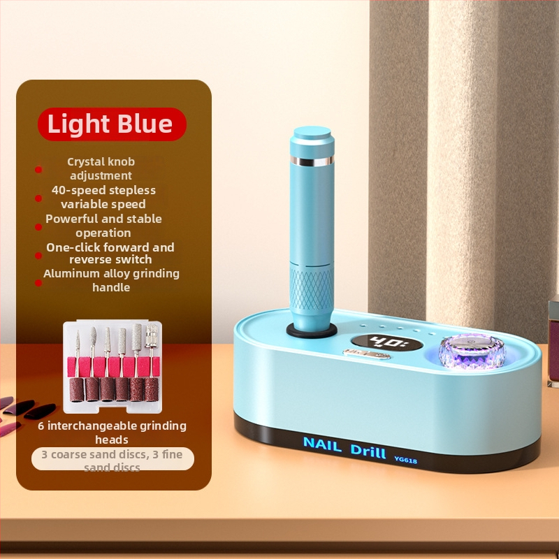 Körmök polírozó és eltávolító toll – 40000 RPM, újratölthető, Modell Yp-82676, Huikang OEM