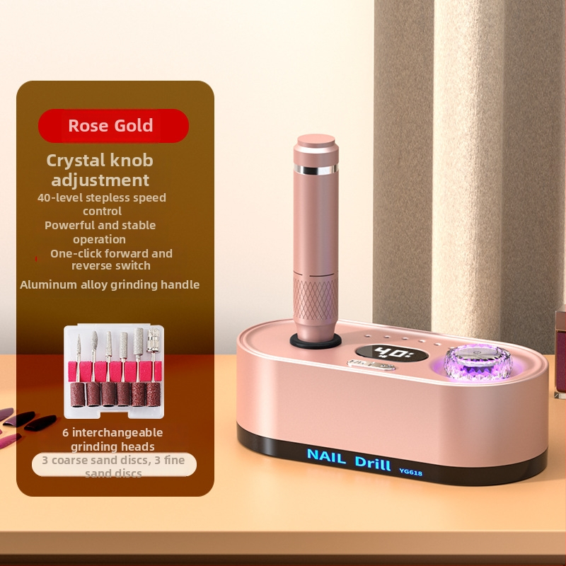 Körmök polírozó és eltávolító toll – 40000 RPM, újratölthető, Modell Yp-82676, Huikang OEM