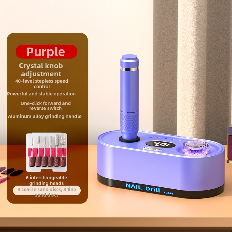 Körmök polírozó és eltávolító toll – 40000 RPM, újratölthető, Modell Yp-82676, Huikang OEM