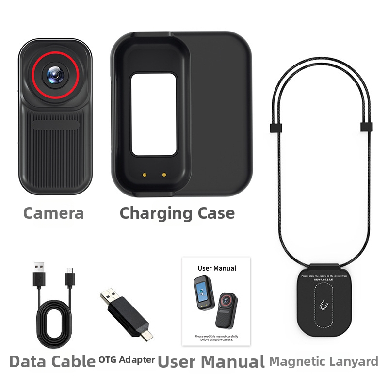 Mágneses hüvelykujj kamera sportokra - 1080P, 3 órás akkumulátor, WiFi, ciklikus felvétel, 12MP