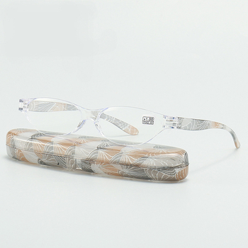 Olvasószemüveg anti-kékfény védelemmel, clip-on keret, titánötvözet keret, irodalmi retro stílus, négyszögletes arcformához