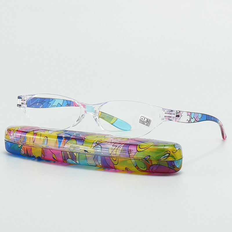 Olvasószemüveg anti-kékfény védelemmel, clip-on keret, titánötvözet keret, irodalmi retro stílus, négyszögletes arcformához