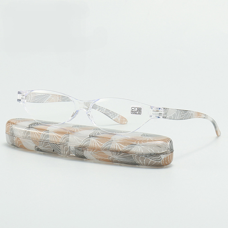 Olvasószemüveg anti-kékfény védelemmel, clip-on keret, titánötvözet keret, irodalmi retro stílus, négyszögletes arcformához